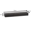 Wandregal grau B/H/T: ca. 90x10x20 cm