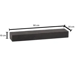 Wandregal grau B/H/T: ca. 90x10x20 cm