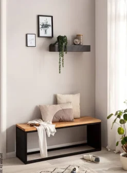 Wandregal grau B/H/T: ca. 60x10x20 cm