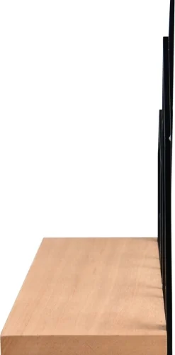 Wandregal Jelena schwarz B/H/T: ca. 48x30x14 cm