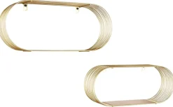 Wandregal Jessica gold Optik Metall