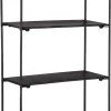 Wandregal Nala schwarz Metall B/H/T: ca. 24x66x12 cm