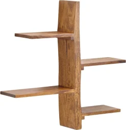 Wandregal rosenholz Holz B/H/T: ca. 58x60x15 cm