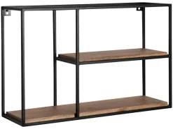 Wandregal schwarz B/H/T: ca. 60x40x18 cm