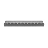 Wandregal Sensation grau Metall B/H/T: ca. 48x5x9,1 cm