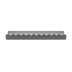 Wandregal Sensation grau Metall B/H/T: ca. 48x5x9,1 cm
