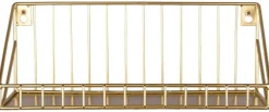 Wandregal Wandregal gold Optik Metall B/H/T: ca. 30x11x11 cm