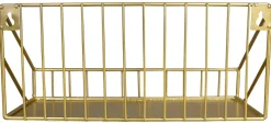 Wandregal Wandregal gold Optik Metall B/H/T: ca. 30x11x11 cm
