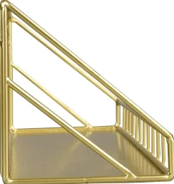Wandregal Wandregal gold Optik Metall B/H/T: ca. 30x11x11 cm