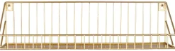 Wandregal Wandregal gold Optik Metall B/H/T: ca. 45x11x11 cm