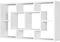 Wandregal weiß B/H/T: ca. 85x47,5x16 cm