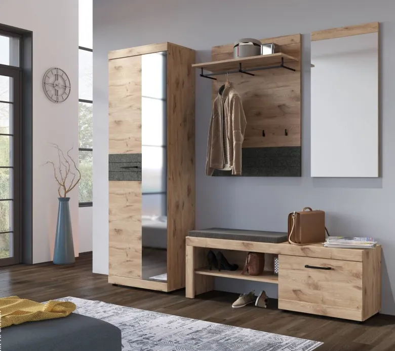 Wandspiegel Roxy Eiche Viking Nachbildung B/H/T: ca. 50x107x2 cm