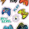 Wandsticker Gaming B/L: ca. 50x70 cm