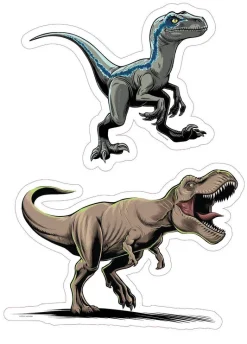 Wandsticker Jurassic B/L: ca. 50x70 cm