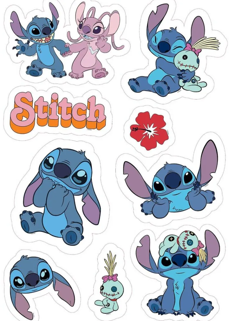 Wandsticker Lilo & Stitch B/L: ca. 50x70 cm