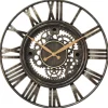 Wanduhr anthrazit T/D: ca. 6x51 cm