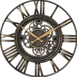 Wanduhr anthrazit T/D: ca. 6x51 cm