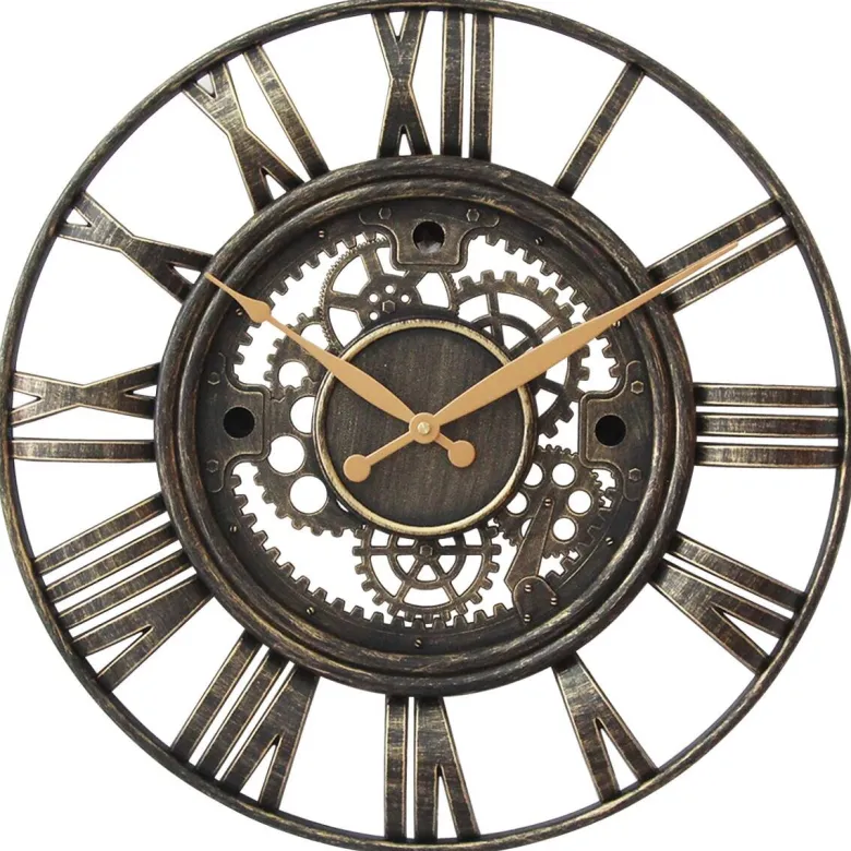 Wanduhr anthrazit T/D: ca. 6x51 cm
