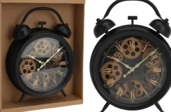 Wanduhr schwarz B/H/L: ca. 42,7x30,5x8,6 cm