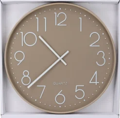 Wanduhr weiß B/H/L: ca. 53x5,4x54 cm