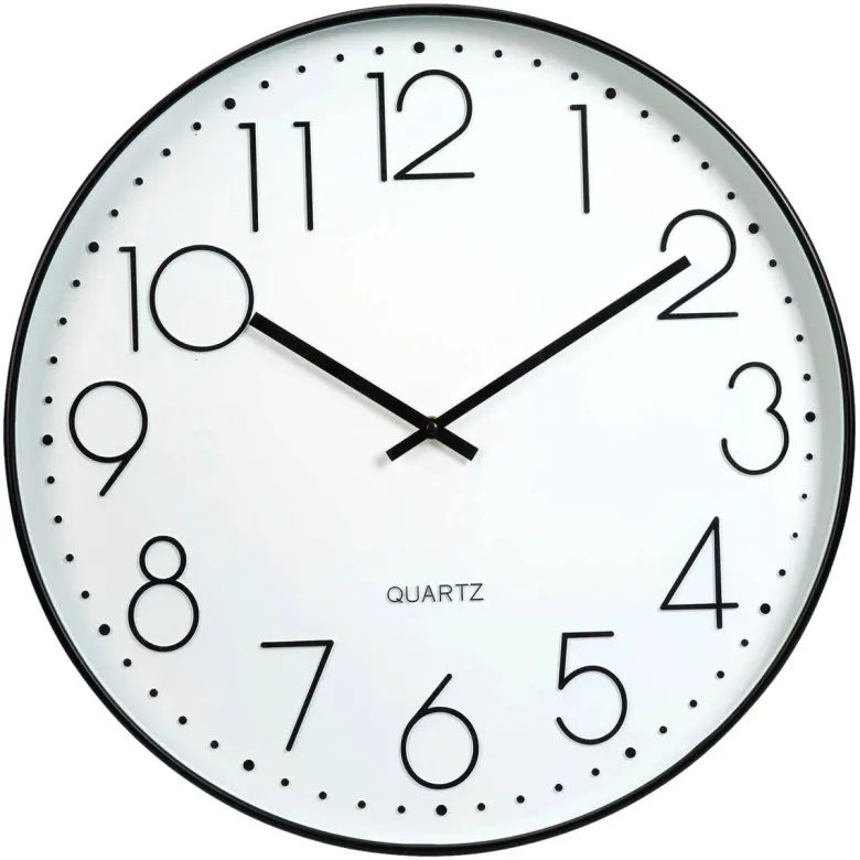 Wanduhr weiß D: ca. 50 cm