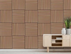 Wand- und Akustikpaneel braun L/B/H: ca. 52x52x1 cm pro Stück
