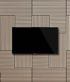 Wand- und Akustikpaneel Eiche L/B/H: ca. 104x52x1 cm pro Stück
