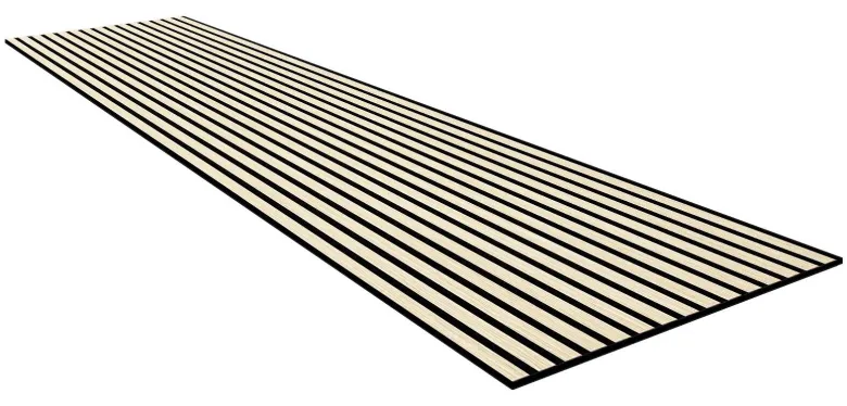Wand- und Akustikpaneel Eiche L/B/H: ca. 244x60x1 cm pro Stück