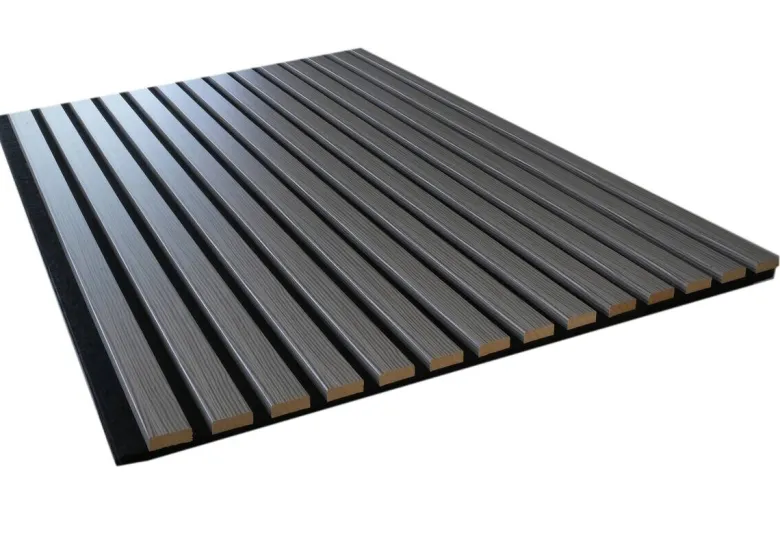 Wand- und Akustikpaneel Eiche grau L/B/H: ca. 240x56,1x1,9 cm pro Stück