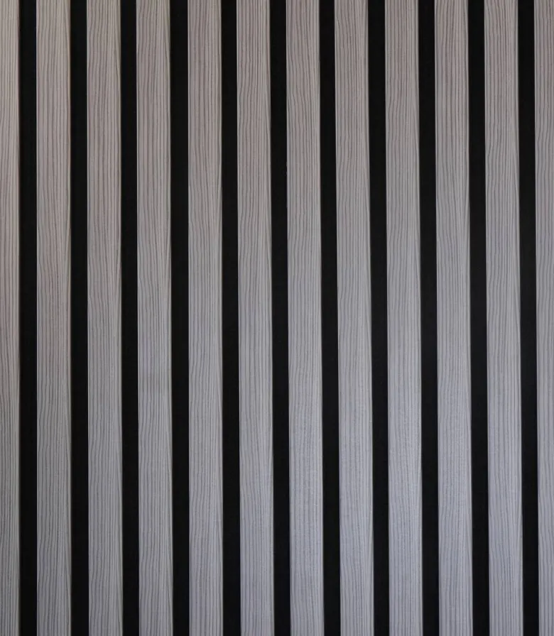 Wand- und Akustikpaneel Eiche grau L/B/H: ca. 240x56,1x1,9 cm pro Stück