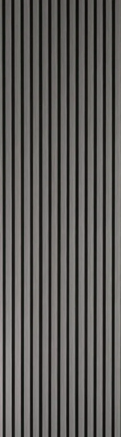 Wand- und Akustikpaneel Eiche grau L/B/H: ca. 240x56,1x1,9 cm pro Stück