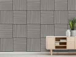 Wand- und Akustikpaneel grau L/B/H: ca. 52x52x1 cm pro Stück