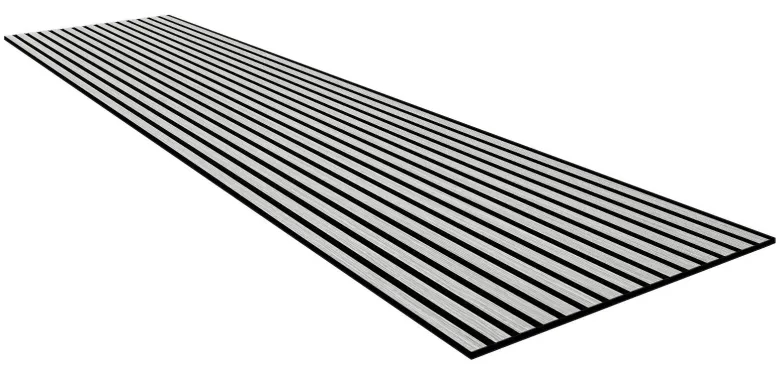 Wand- und Akustikpaneel grau L/B/H: ca. 244x60x1 cm pro Stück
