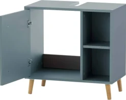 Waschbeckenunterschrank Bjarne Fjordblau B/H/T: ca. 60,2x59,3x33 cm