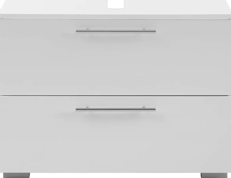 Waschbeckenunterschrank Carlos perlweiß Optik B/H/T: ca. 80,2x59,1x35 cm