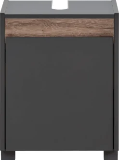 Waschbeckenunterschrank Cosmo anthrazit B/H/T: ca. 41,8x54,6x33 cm