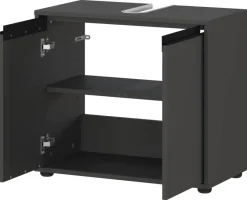 Waschbeckenunterschrank 2200-547 Graphit B/H/T: ca. 63x55x34 cm