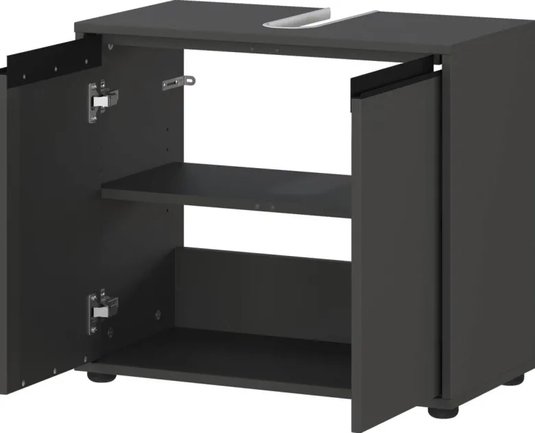 Waschbeckenunterschrank 2200-547 Graphit B/H/T: ca. 63x55x34 cm