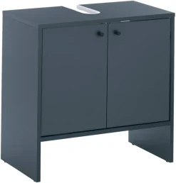 Waschbeckenunterschrank Kairo blau dunkel B/H/T: ca. 60x60x35 cm
