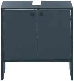 Waschbeckenunterschrank Kairo blau dunkel B/H/T: ca. 60x60x35 cm