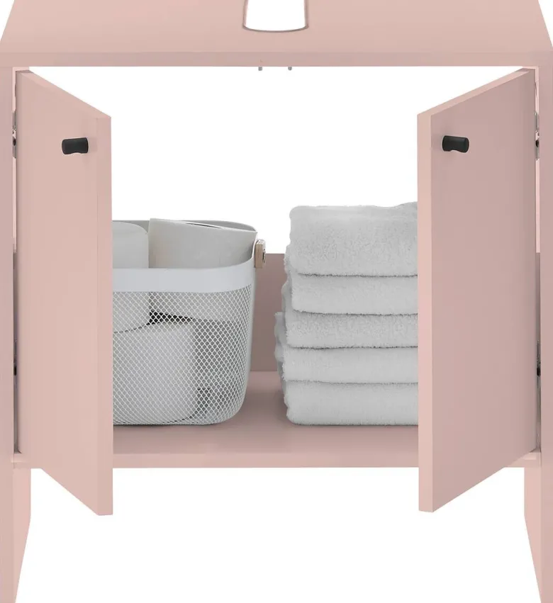 Waschbeckenunterschrank Kairo rosa B/H/T: ca. 60x60x35 cm