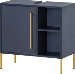 Waschbeckenunterschrank Kent dunkelblau B/H/T: ca. 65,3x63,3x33,1 cm