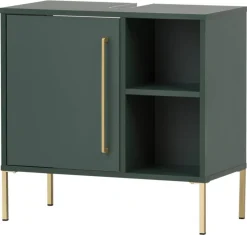 Waschbeckenunterschrank Kent waldgrün B/H/T: ca. 65,3x63,3x33,1 cm