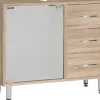 Waschbeckenunterschrank Lana Eiche Sonoma Nachbildung B/H/T: ca. 66x56x29 cm