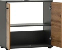 Waschbeckenunterschrank Lanos Eiche Nachbildung anthrazit B/H/T: ca. 60x60x33 cm