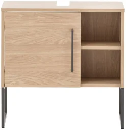 Waschbeckenunterschrank Limone Eiche hell Nachbildung B/H/T: ca. 60,4x59,5x33 cm