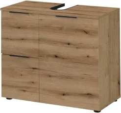 Waschbeckenunterschrank Porto Eiche Evoke Coast Nachbildung B/H/T: ca. 70x60x35 cm