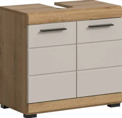 Waschbeckenunterschrank Scout Evoke Oak Nachbildung Kaschmirgrau Nachbildung B/H/T: ca. 60x56x34 cm