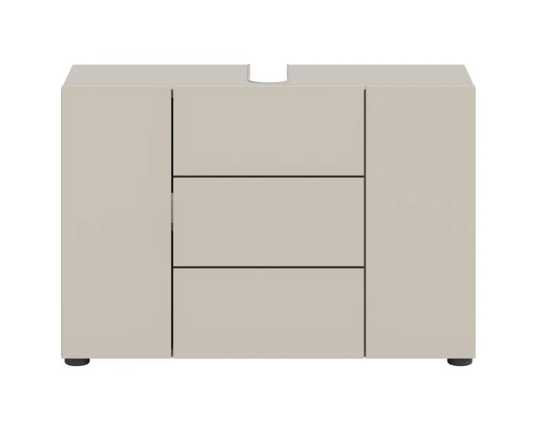Waschbeckenunterschrank VIRA Cashmere schwarz B/H/T: ca. 82x56x34 cm