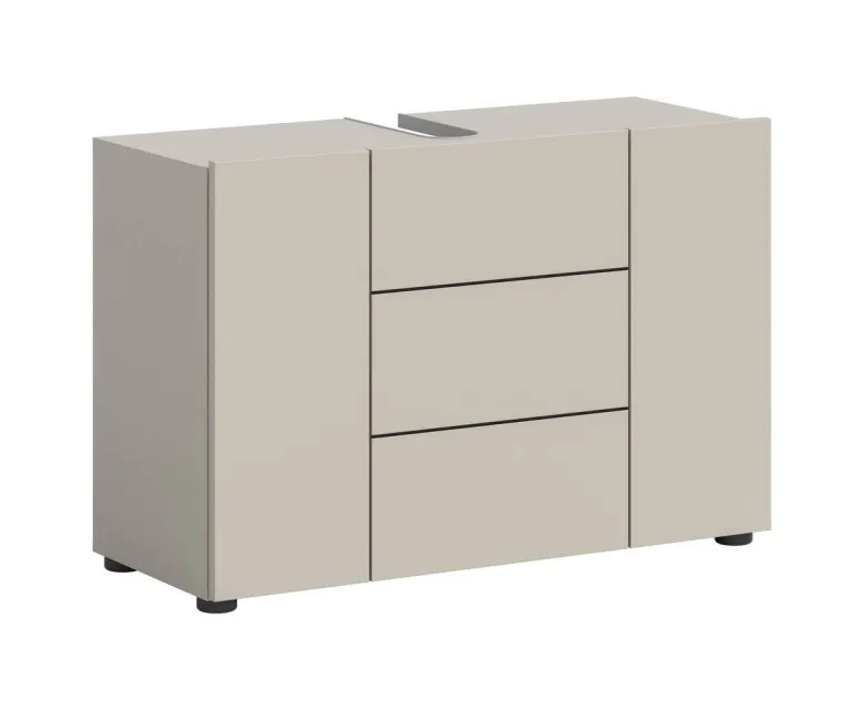 Waschbeckenunterschrank VIRA Cashmere schwarz B/H/T: ca. 82x56x34 cm